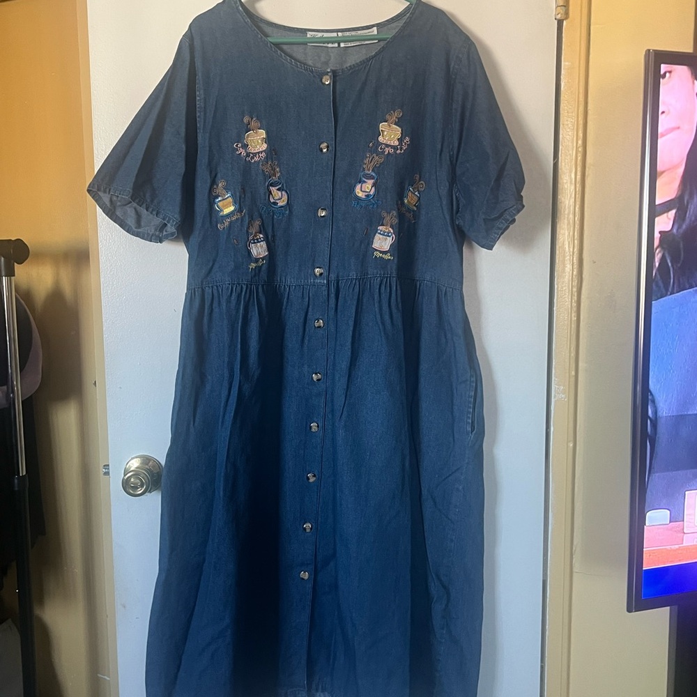 Denim dress size 1X